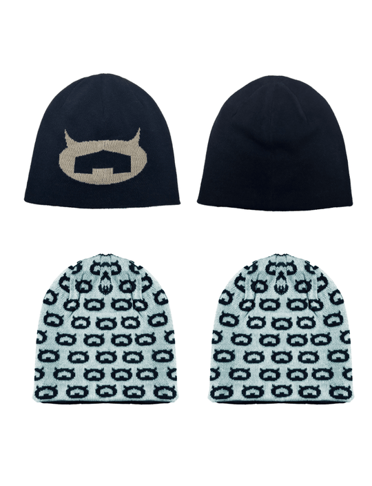 EVILKNIGHT(EK) Devil's House Reversible Beanie | Face 3 Face