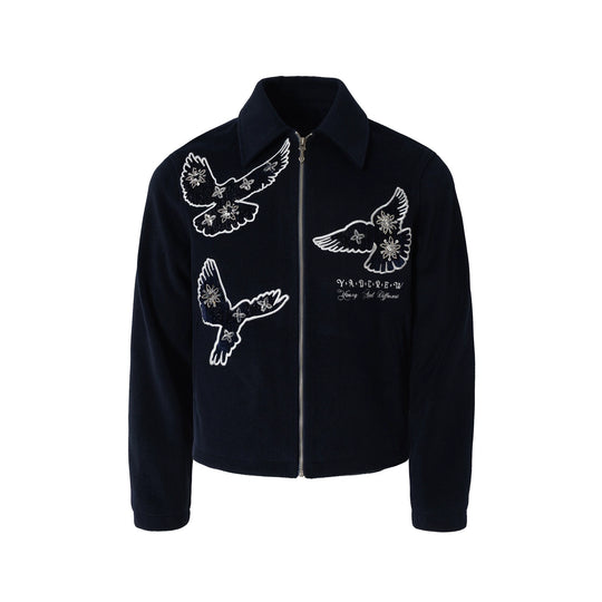 YADcrew Sequin Floral Peace Dove Jacket | Face 3 Face
