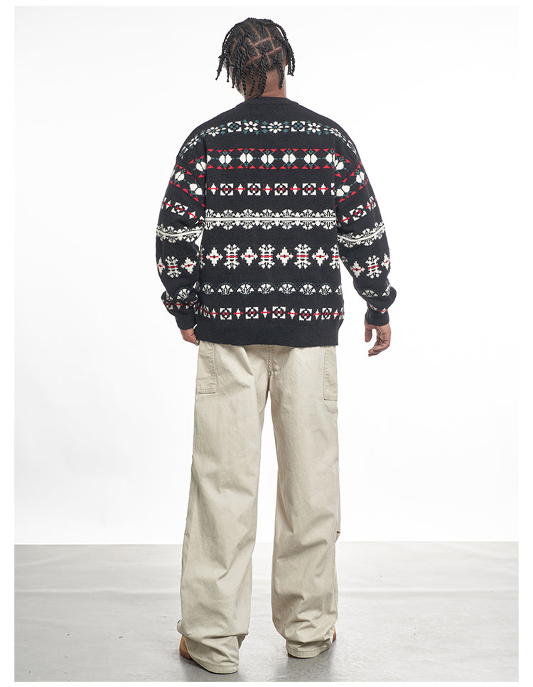 F3F Select Snowflake Button Knit Cardigan | Face 3 Face