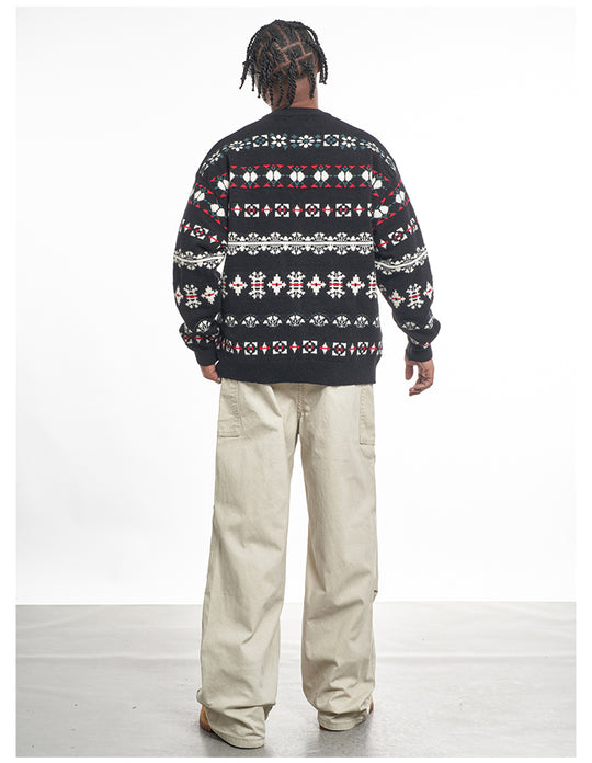 F3F Select Snowflake Button Knit Cardigan | Face 3 Face