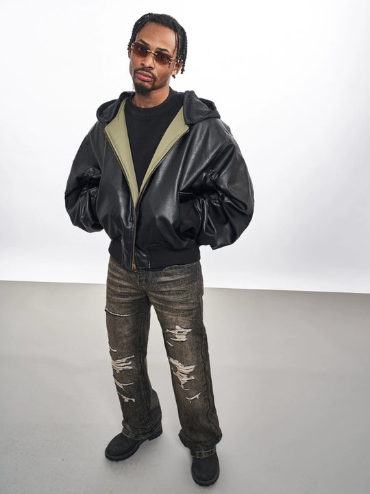 F3F Select Washed Black Gray Multi Hole Jeans | Face 3 Face