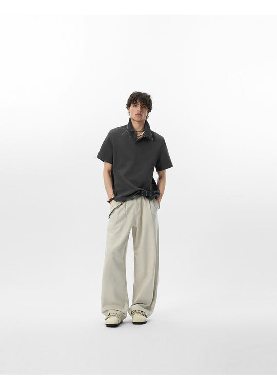 JHYQ Lyocell Double Pleated Suit Pants | Face 3 Face