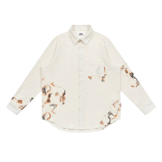 EMPTY REFERENCE Burnt Flower Lace Long Sleeve Shirt | Face 3 Face