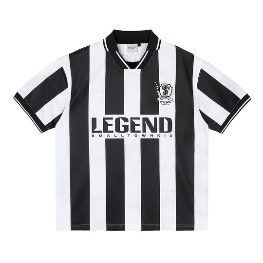 Small Town Kid Water Ripple Striped Polo Jersey | Face 3 Face