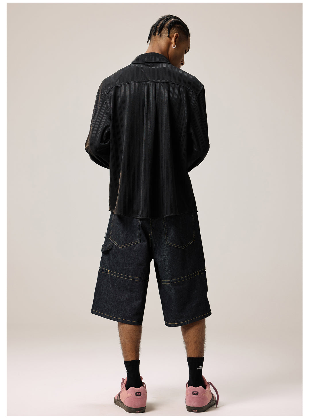 Remedy Silk Striped Long Sleeve Shirt | Face 3 Face