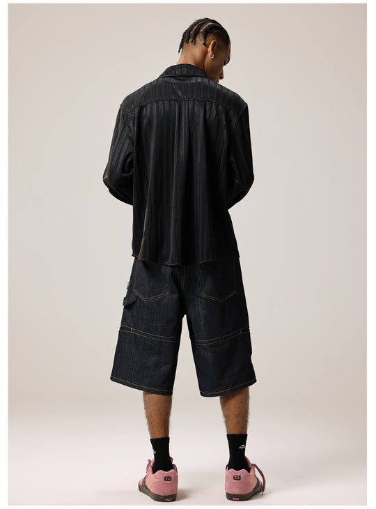 Remedy Silk Striped Long Sleeve Shirt | Face 3 Face