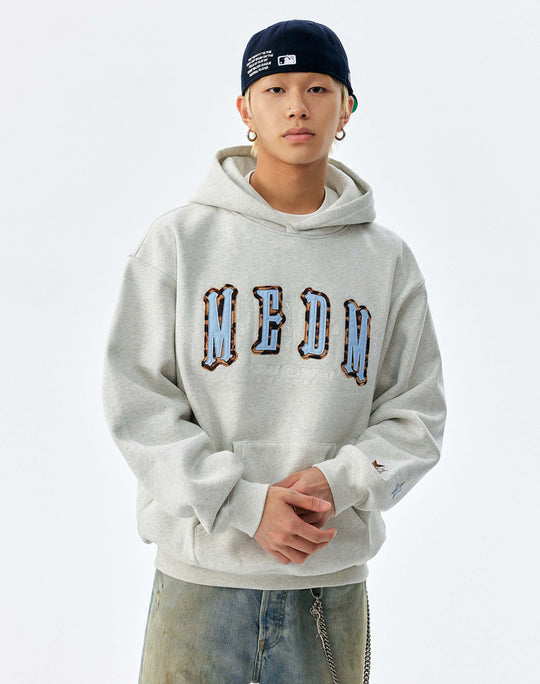 MEDM Animal Leather Logo Patch Hoodie | Face 3 Face