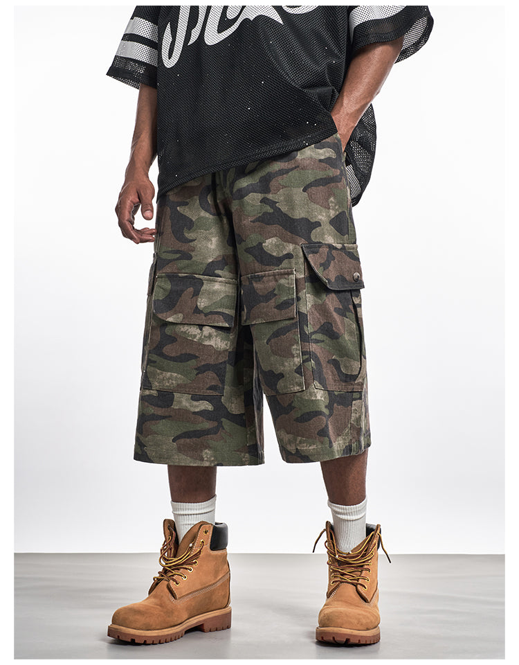 F3F Select Functional Camouflage Baggy Shorts | Face 3 Face