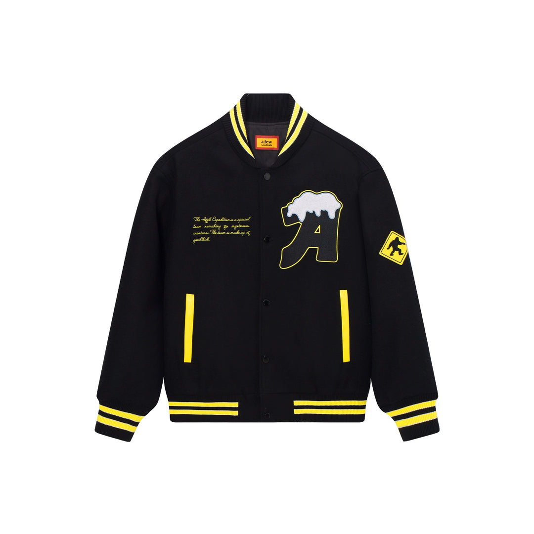 AFGK Snow Monster Embroidered Varsity Jacket | Face 3 Face