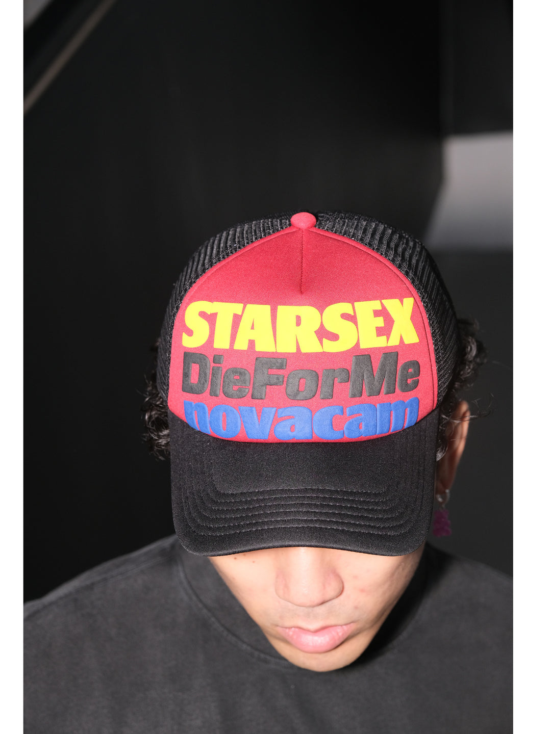 NOVACAM Foam Letter Print Trucker Hat | Face 3 Face