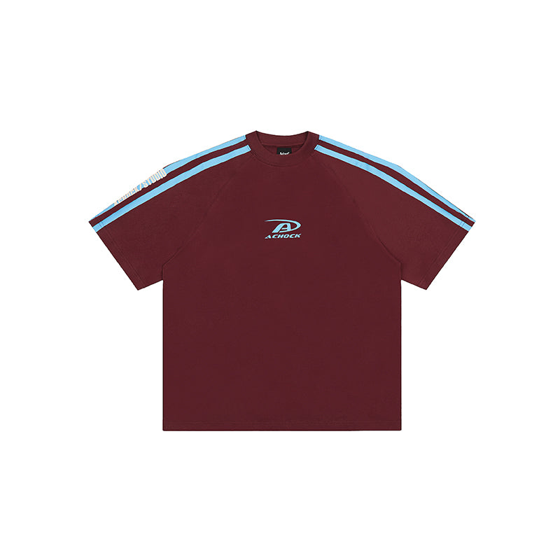 Achock Stripes Logo Printed Tee | Face 3 Face