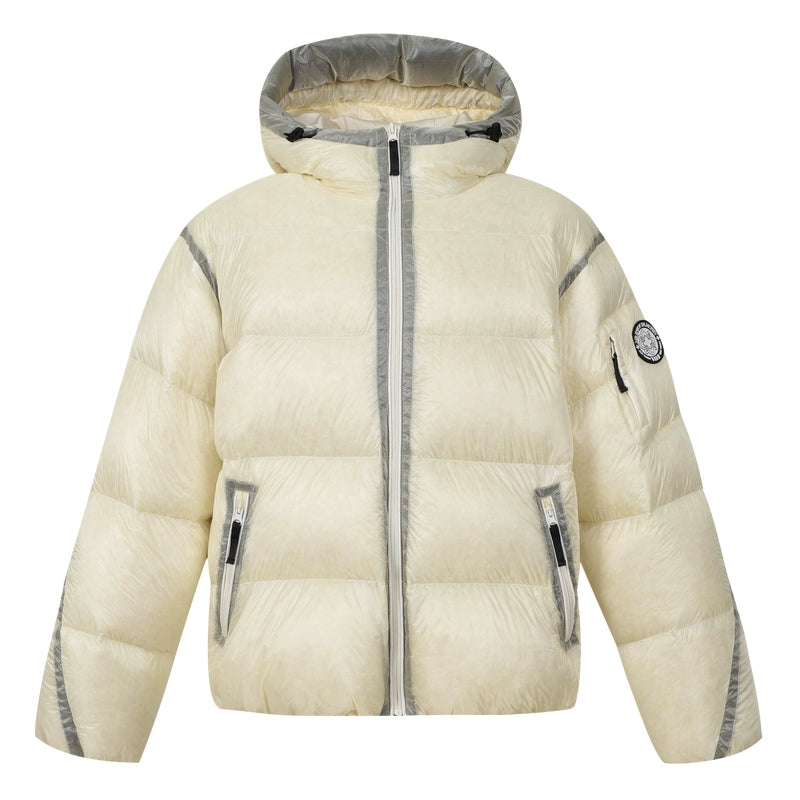 MEDM Hooded Sheer Down Jacket | Face 3 Face