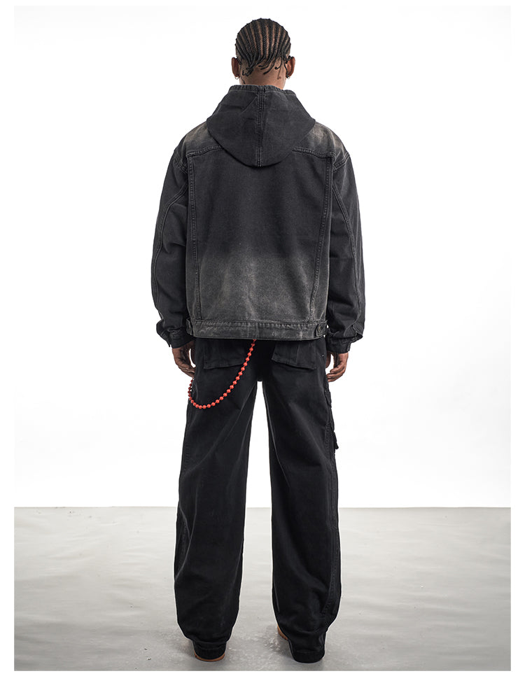 F3F Select Washed Denim Hoodie | Face 3 Face