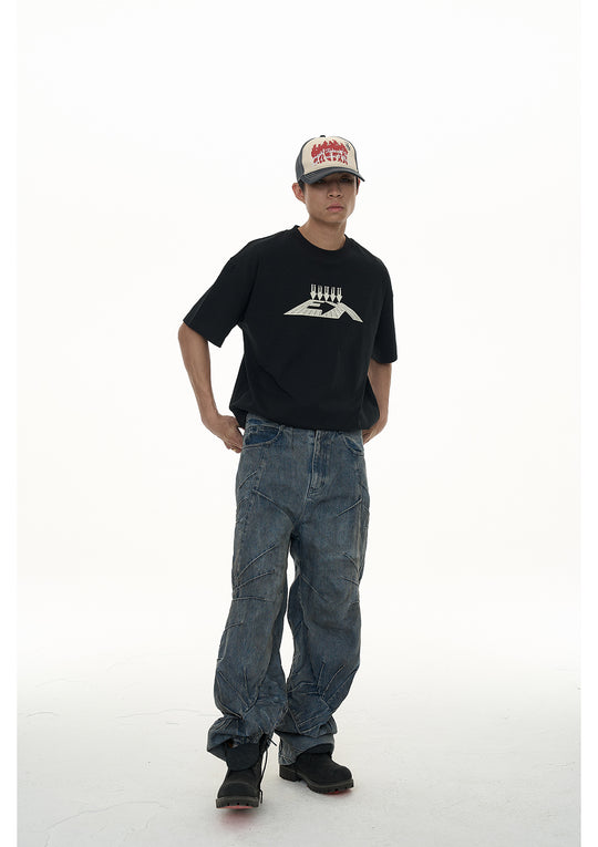 EVILKNIGHT(EK) Arrow Print Solona Basic Tee | Face 3 Face