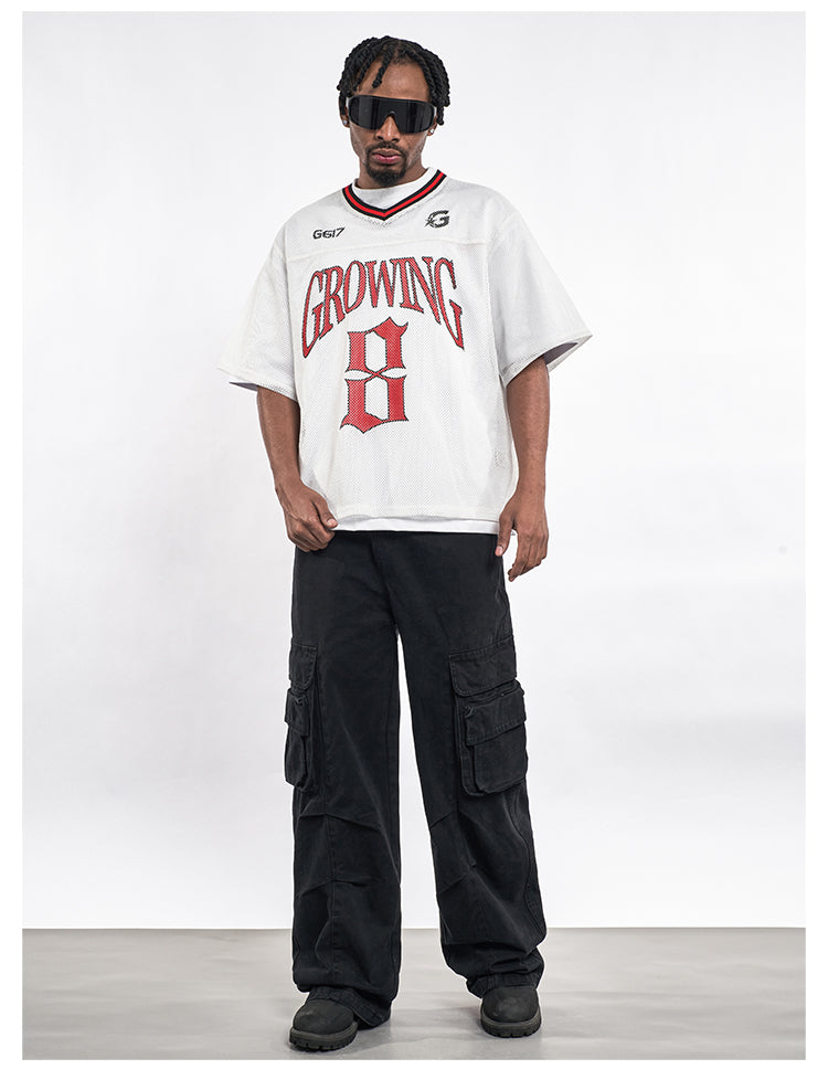 F3F Select 8 Letter Print Mesh Hockey Jersey | Face 3 Face