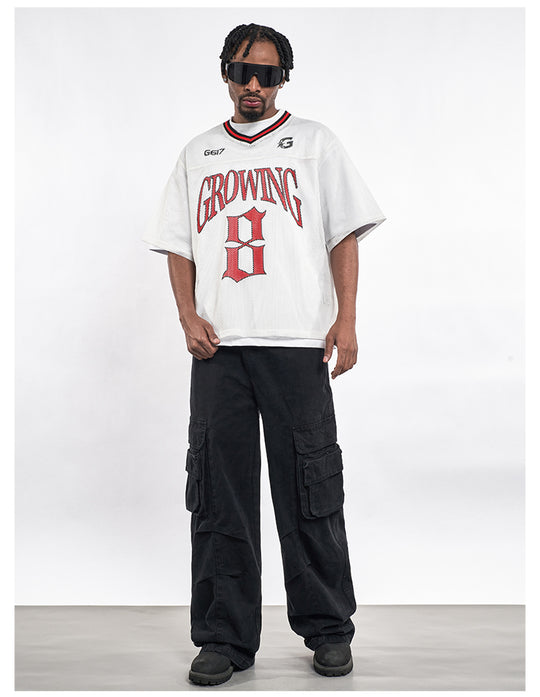 F3F Select 8 Letter Print Mesh Hockey Jersey | Face 3 Face