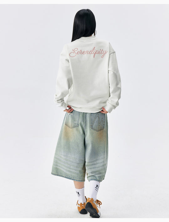 MEDM Logo Embroidered Basic Sweatshirt | Face 3 Face