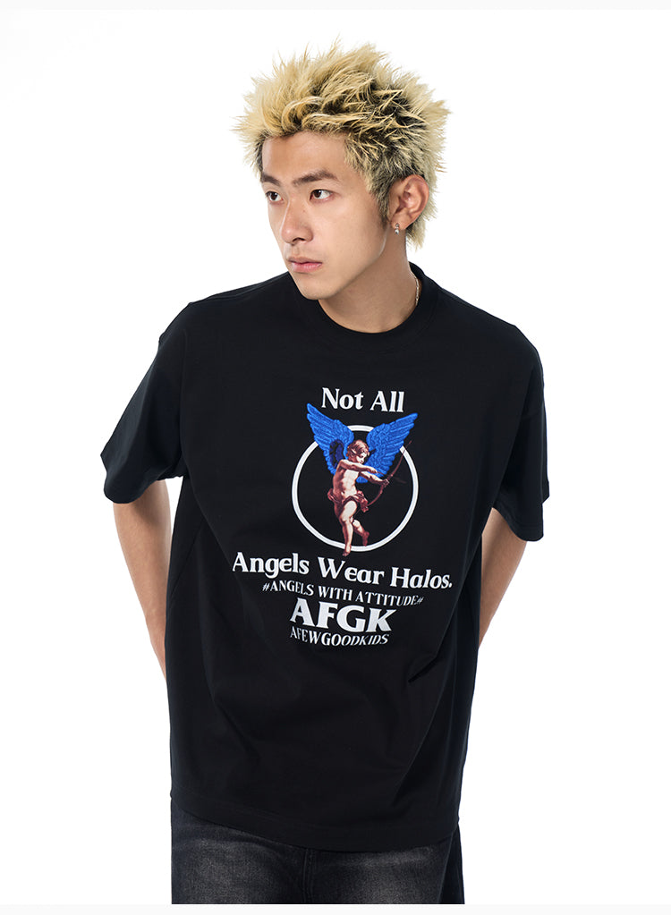 AFGK Archery Angel Embroidered Print Tee | Face 3 Face