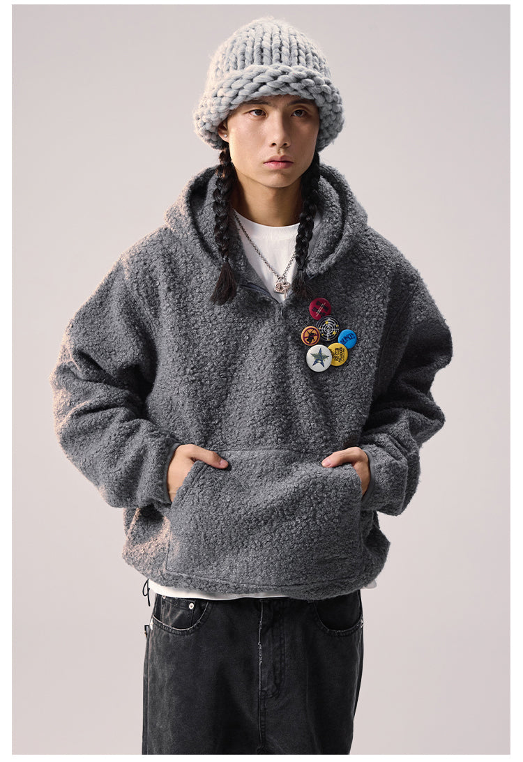 Remedy Sherpa Fleece Half Zip Hoodie | Face 3 Face