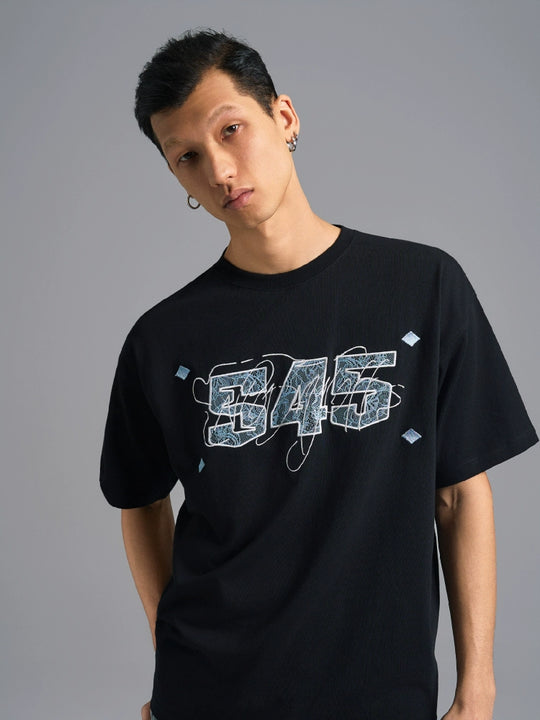 S45 Lace Patch Embroidered Logo Tee | Face 3 Face