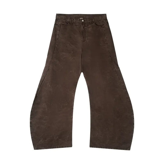 Labt Washed Coffee Baggy Machete Jeans | Face 3 Face