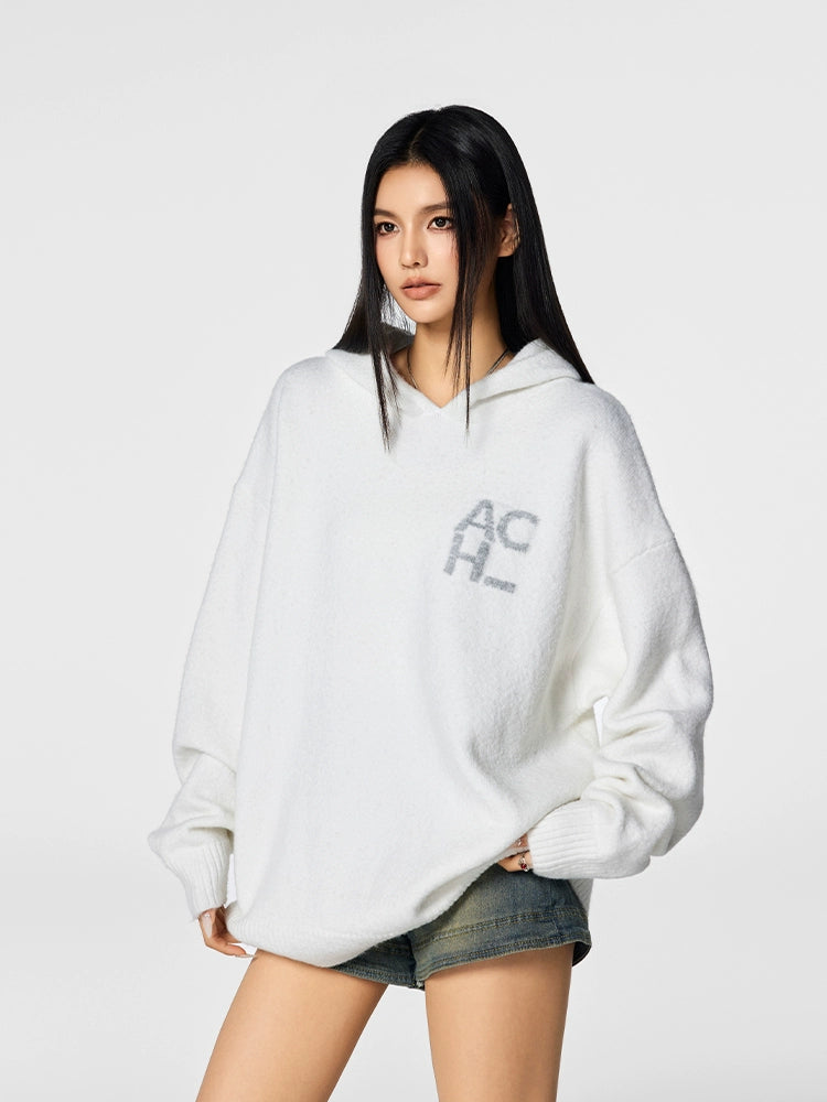 Achock Logo Knit Hoodie | Face 3 Face