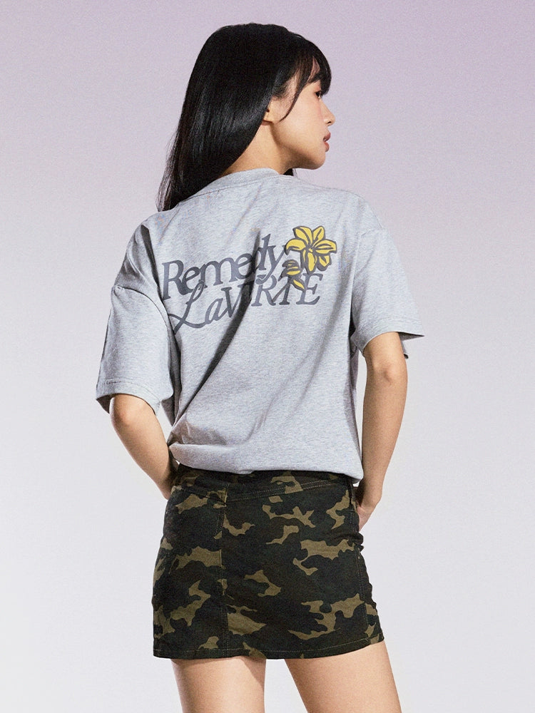 Remedy Small Flowers Foam Print Tee | Face 3 Face