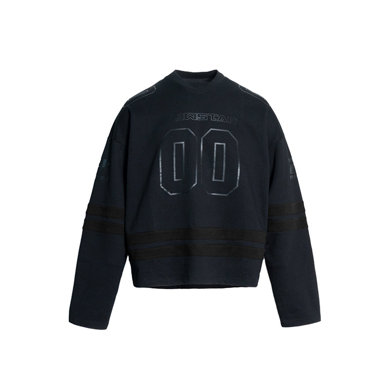 PMW Black Vintage Hockey Jersey | Face 3 Face