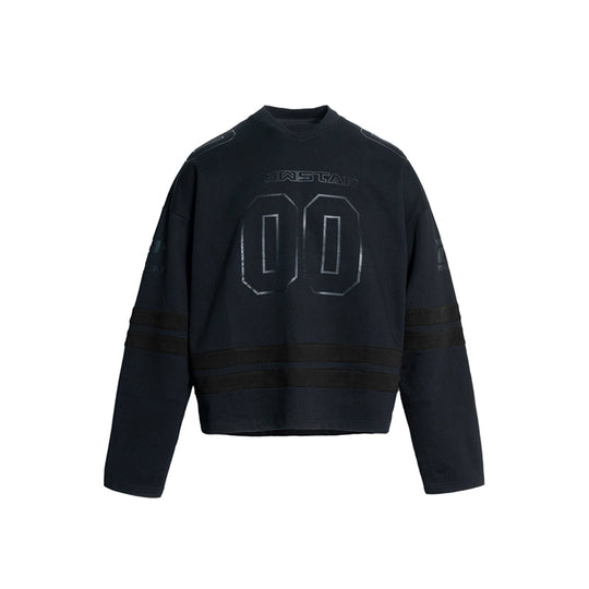 PMW Black Vintage Hockey Jersey | Face 3 Face