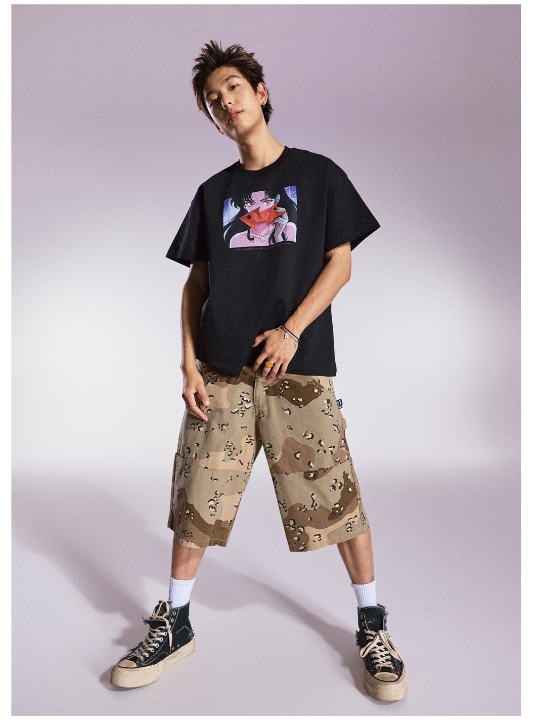 Remedy Anime Logo Print Tee | Face 3 Face