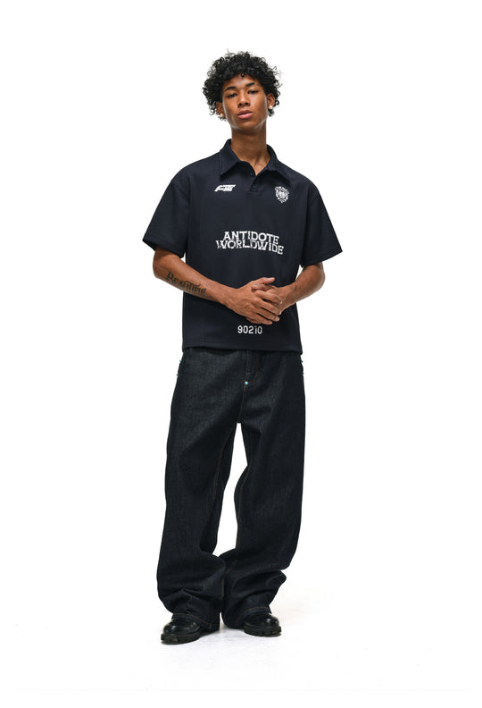 ANTIDOTE Logo & Badge Printed Polo | Face 3 Face