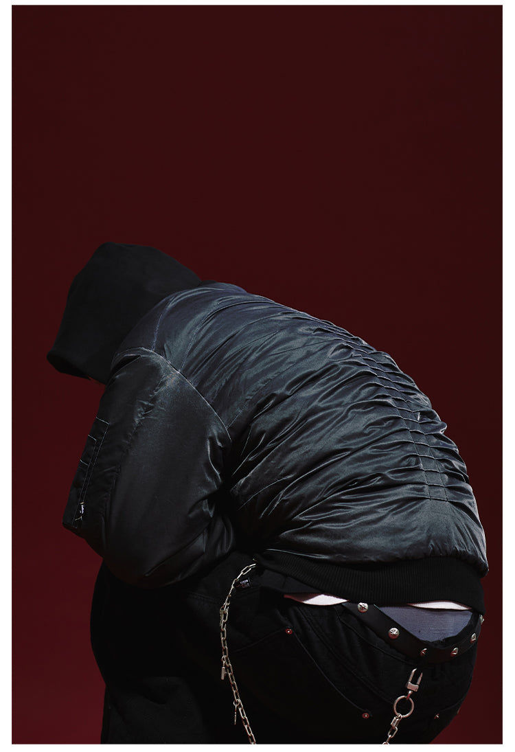 Remedy Pleated Back Design MA-1 Bomber Jacket | Face 3 Face