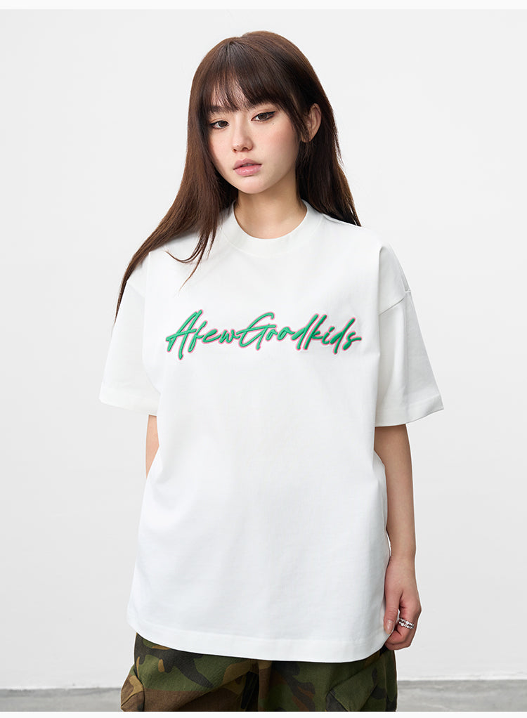AFGK 3D Logo Embroidered Tee | Face 3 Face