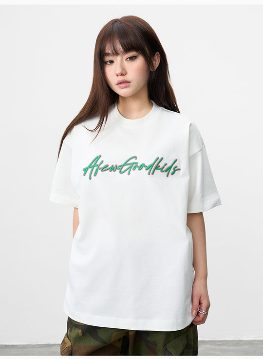 AFGK 3D Logo Embroidered Tee | Face 3 Face