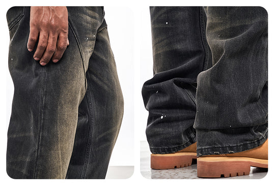 F3F Select Cat Whisker Splash Ink Black Jeans | Face 3 Face