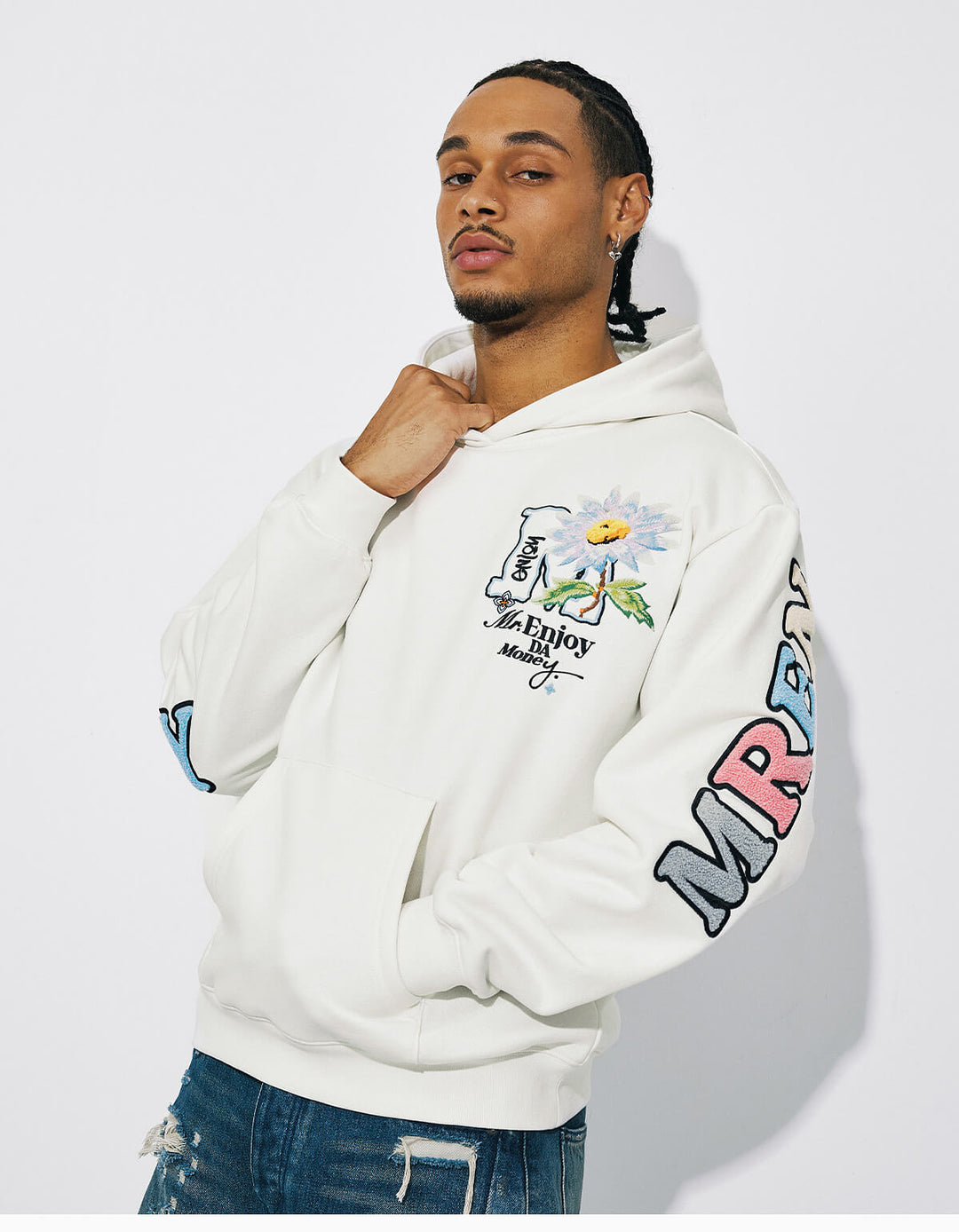 MEDM Daisy Floral Hoodie | Face 3 Face