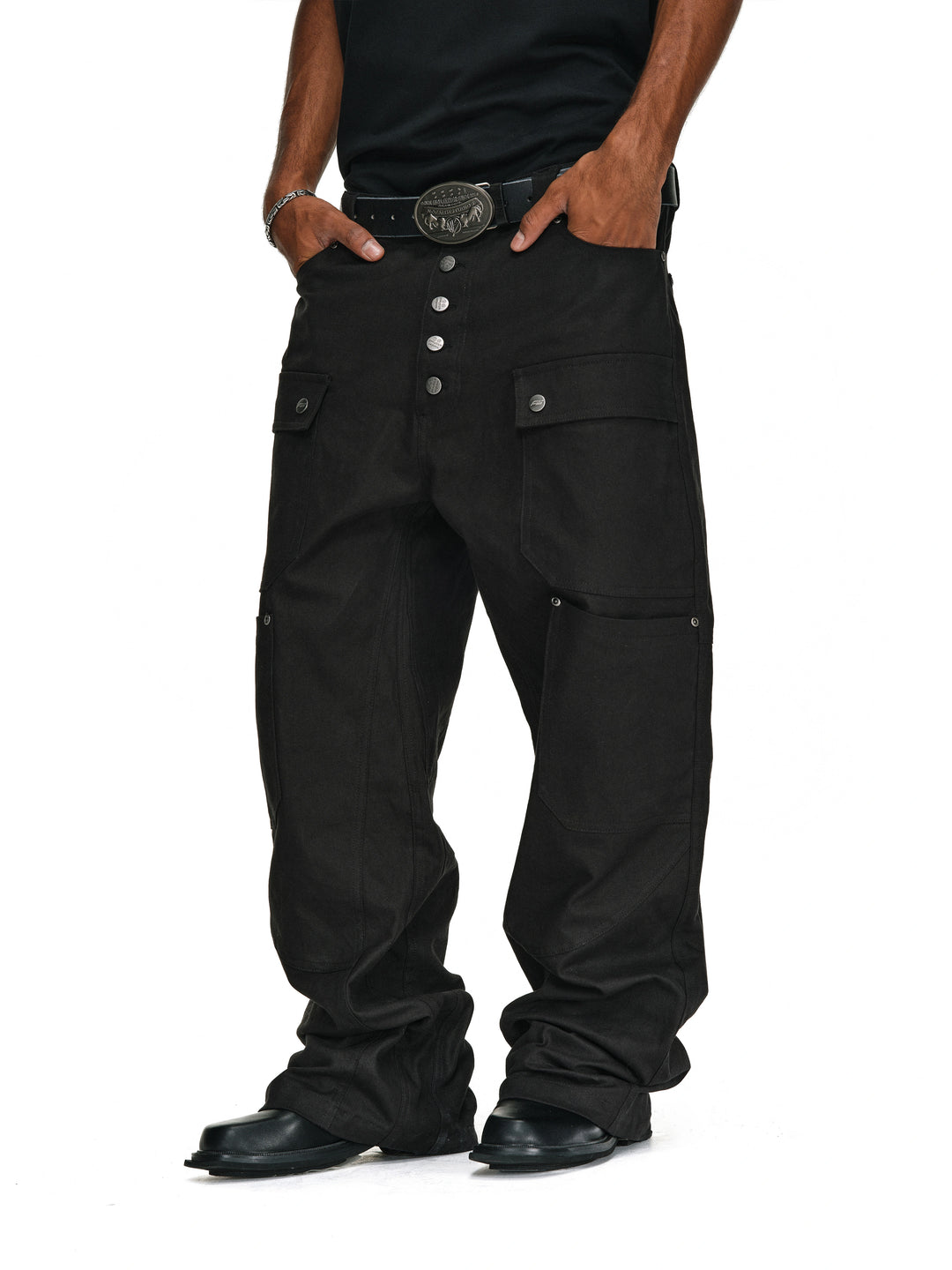 ANTIDOTE Multi Pocket Canvas Utility Jeans | Face 3 Face