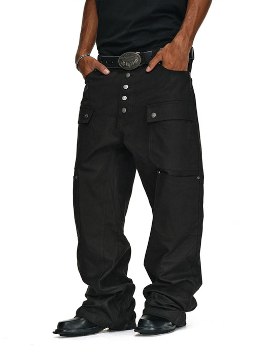 ANTIDOTE Multi Pocket Canvas Utility Jeans | Face 3 Face