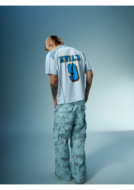 EVILKNIGHT(EK) Leopard Print V-neck Soccer Jersey | Face 3 Face