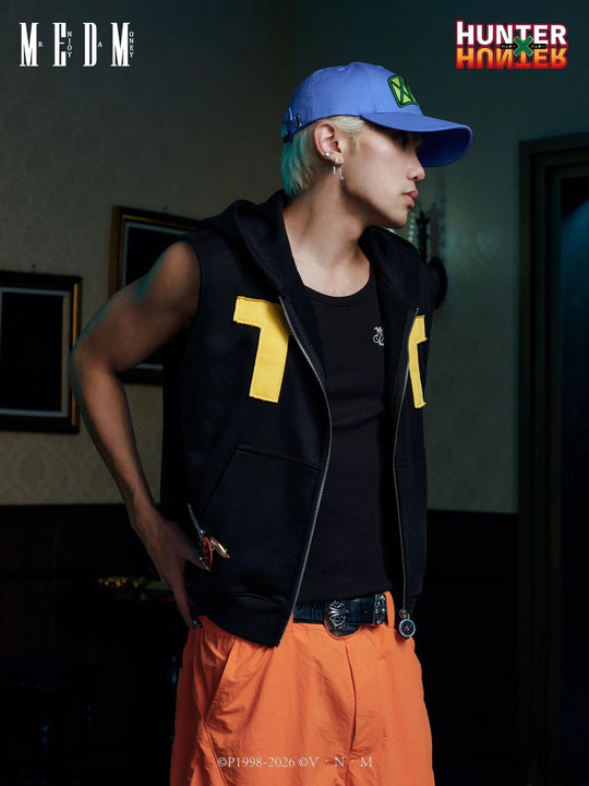 MEDM × HUNTER×HUNTER Killua TT Sleeveless Zip Up Hoodie | Face 3 Face