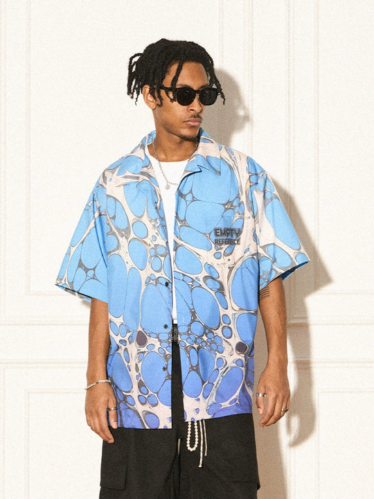EMPTY REFERENCE Cell Full Print Short Sleeve Shirt