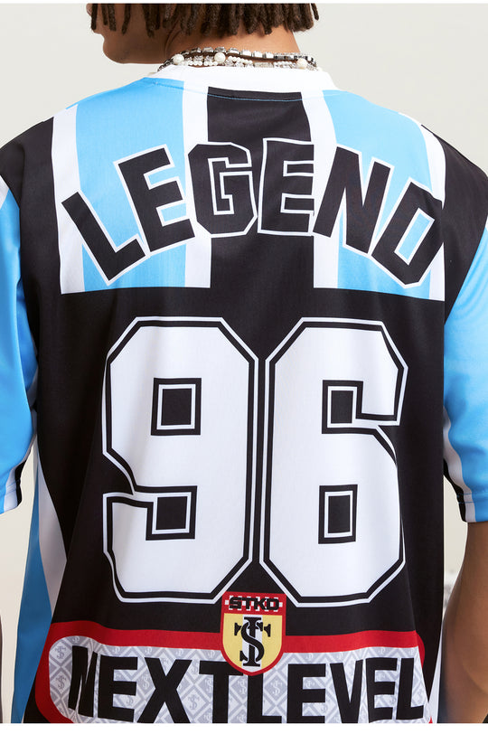 Small Town Kid Striped Soccer Jersey | Face 3 Face