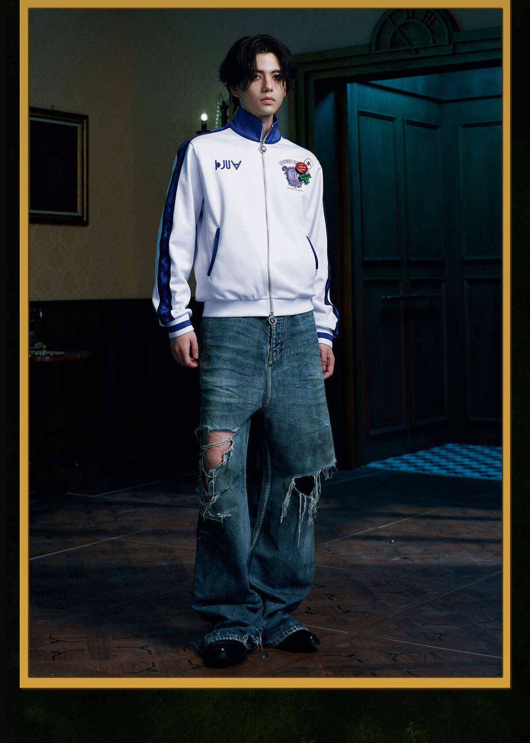MEDM × HUNTER×HUNTER Character Icon Color Block Track Jacket