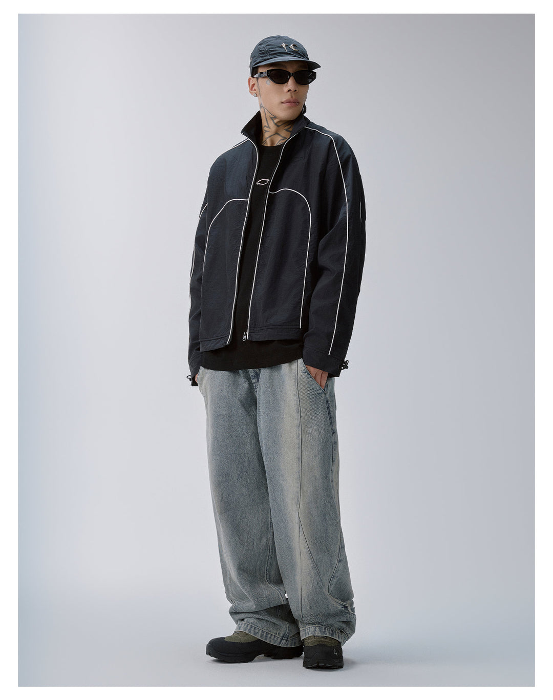 F2CE Color Block Patchwork Track Jacket | Face 3 Face