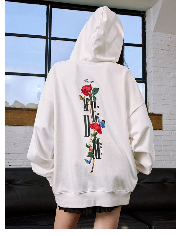 MEDM Rose Interspersed Logo Hoodie | Face 3 Face