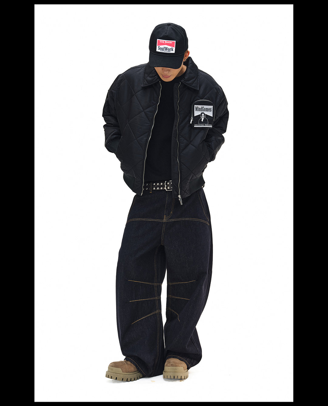 NOVACAM Diamond Plaid Quilted Puffer Jacket | Face 3 Face