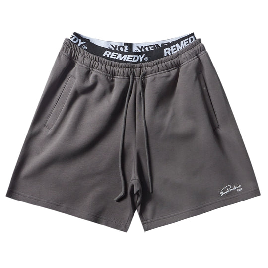 Remedy Double Waist Layer Sweat Sports Shorts | Face 3 Face