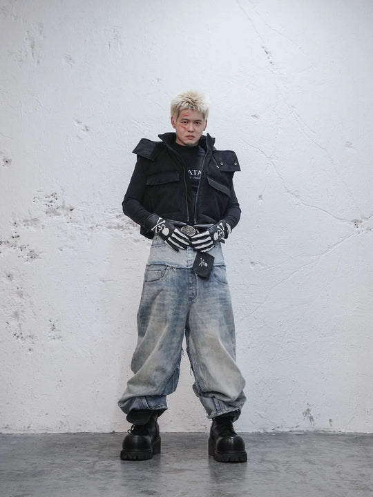 UNDERWATER Demon Horn Removable Hood Down Vest | Face 3 Face