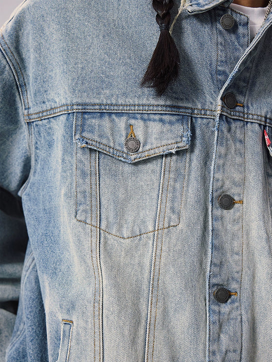 Remedy Washed Short Denim Jacket | Face 3 Face