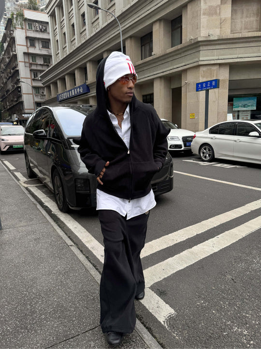 STEEPC Fleece Zip Up Hoodie and Sweatpants Set | Face 3 Face